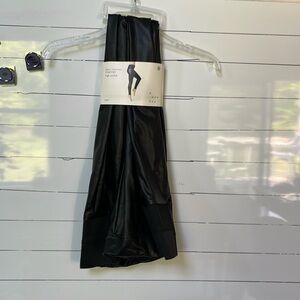 NWT black faux leather leggings